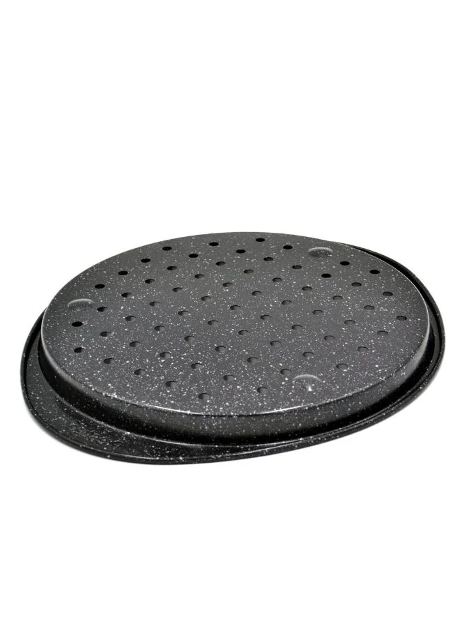 Prestige Prestige Granite  12-Inch Pizza Crisper Pan with Carbon Steel Coating for Home Oven Baking | Premium Quality Non-Stick Pizza Tray PR48777