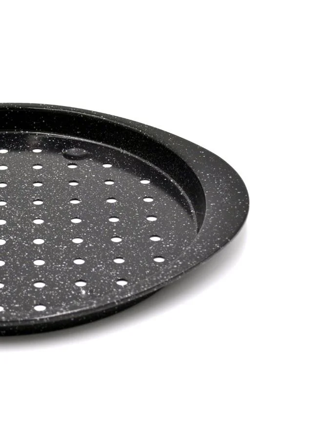 Prestige Prestige Granite  12-Inch Pizza Crisper Pan with Carbon Steel Coating for Home Oven Baking | Premium Quality Non-Stick Pizza Tray PR48777