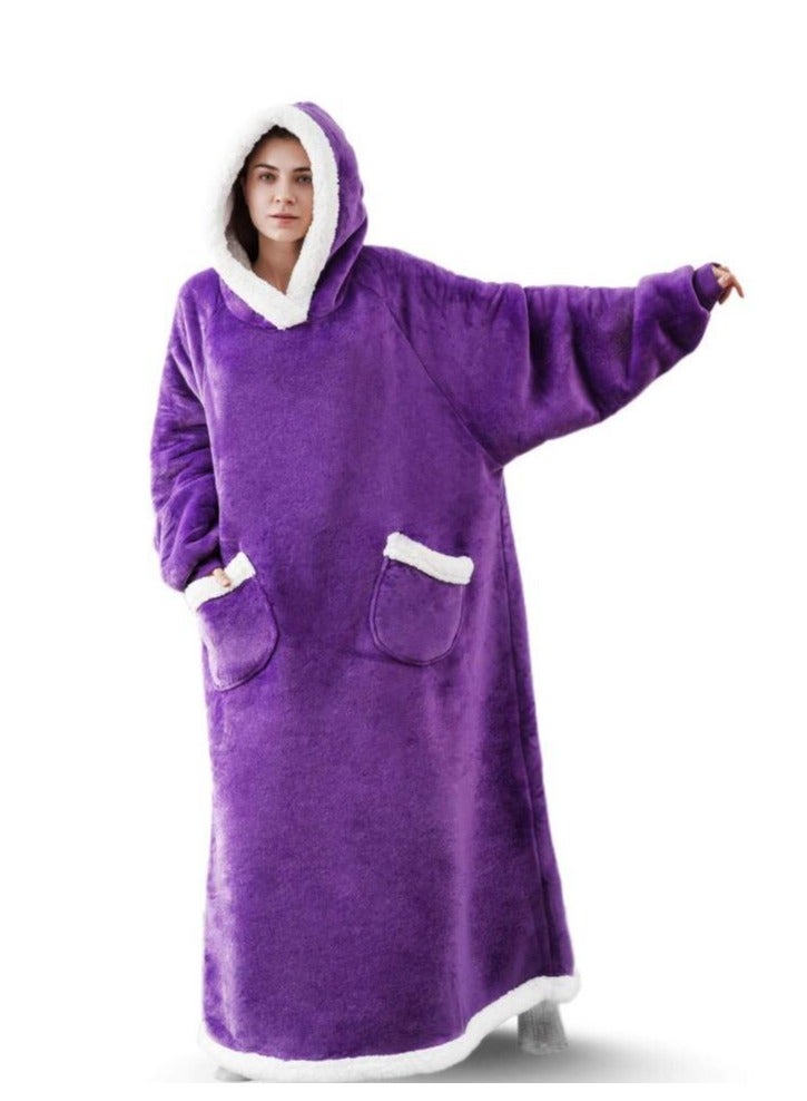 إسكدنيا شتاء 2024 تمديد عمودي جيب بطانية بطانية الصوف الفانيلا التلفزيون - Image 1