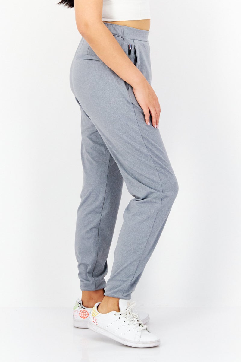 Fourlaps سروال رياضي نسائي بسيط، رمادي - Image 3