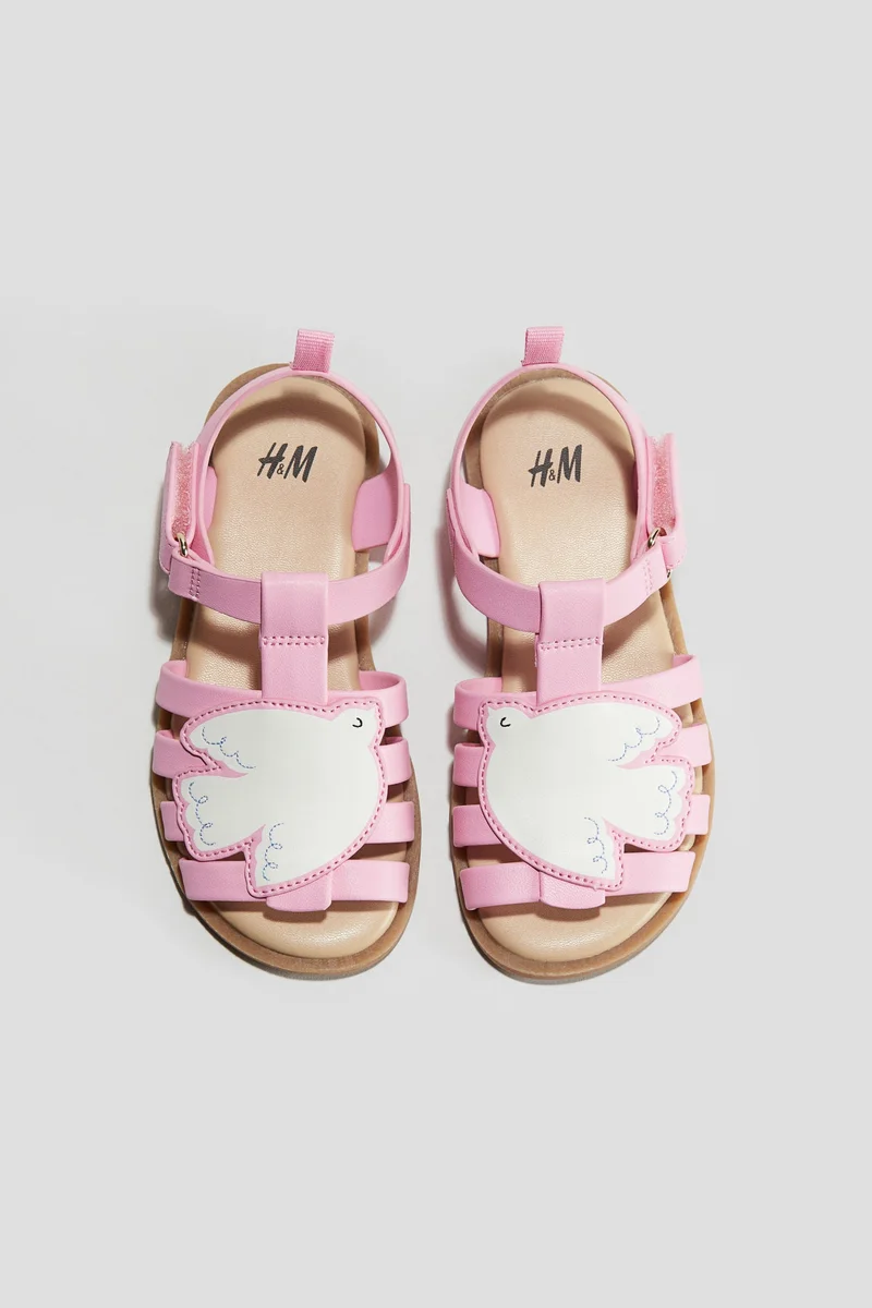 H&M Appliquéd sandals
