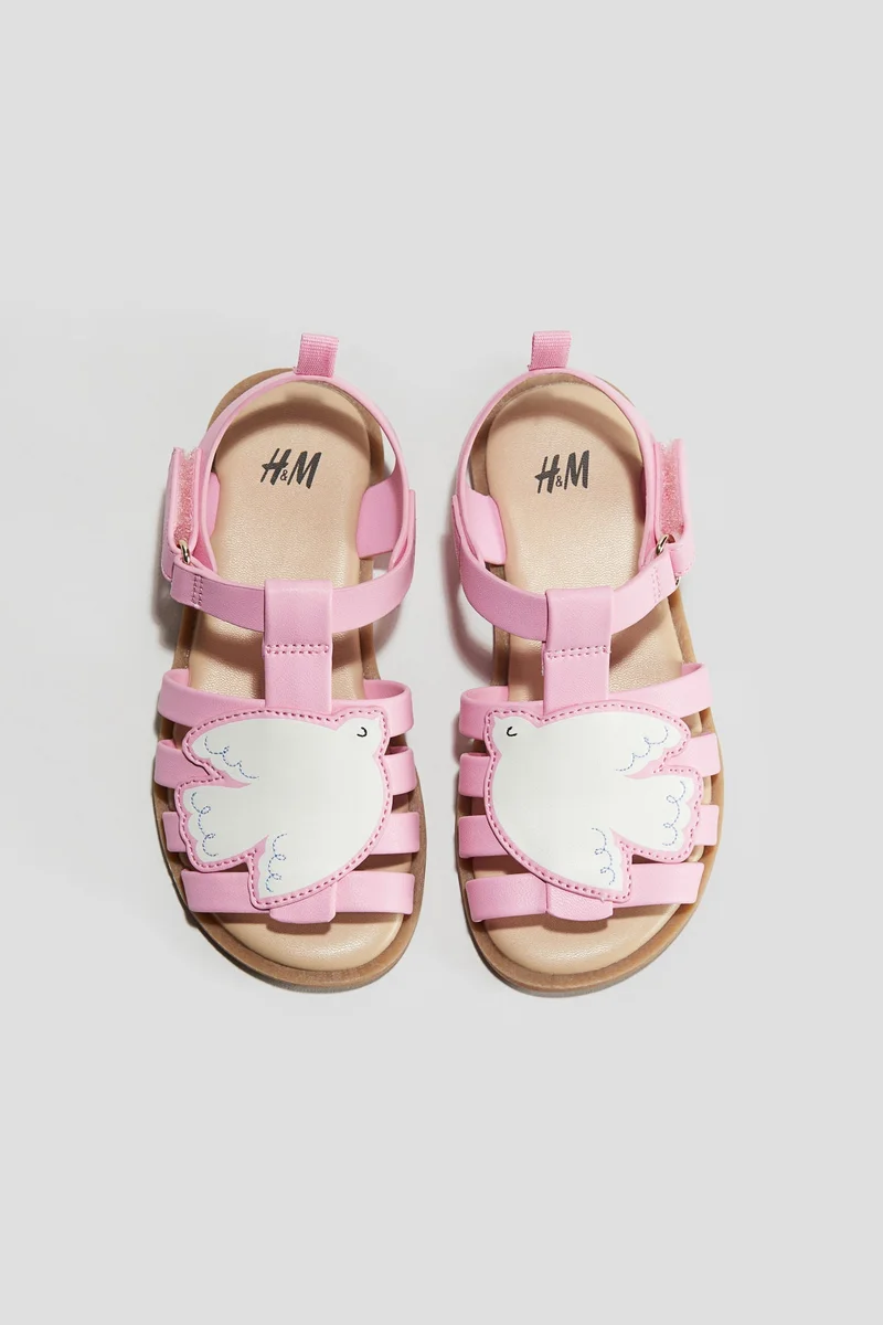 H&M Appliquéd sandals