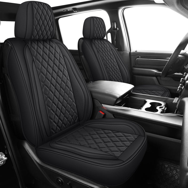 MIROZO Faux Leather Truck Seat Covers Custom Fit for 20072013 and 20192023 Chevy Silverado GMC Sierra 1500 2500HD 3500HD Crew Cab