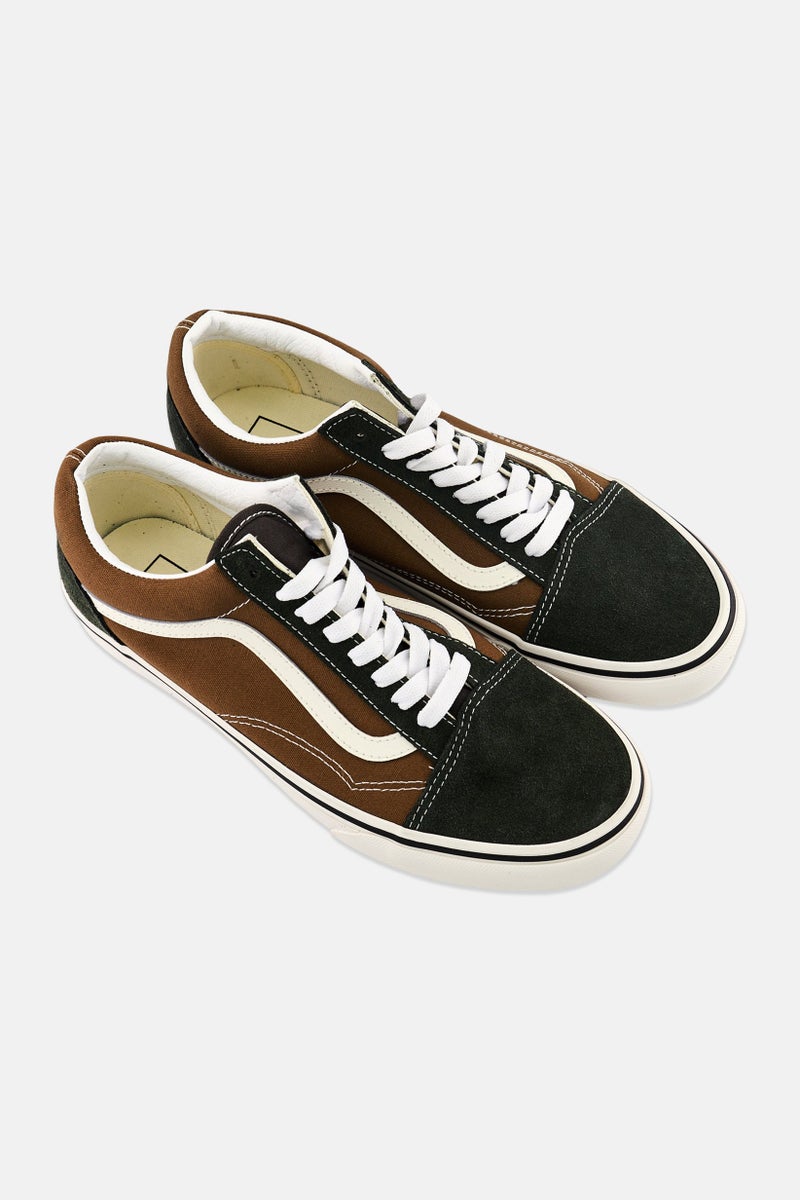 VANS Men Old Skool Lace Up Skateboarding Shoes, Multicolor - Image 4