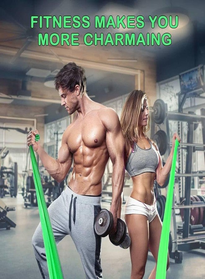 Shopeleven Home Fitness Resistance Bands for Women, Pilates & Yoga Workout Bands, Latex Exercise Stretch - Image 3
