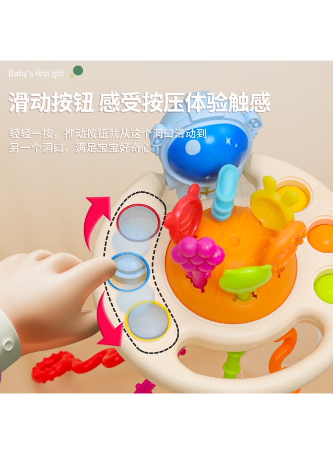 Infant Pumping Music Early Education Sensory Baby Gift Can Chew Soft Rubber Pull Music Children's Enlightenment Educational Toys - Image 3