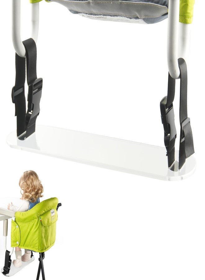 Viotiin Acrylic Baby Footrest Compatible with Inglesina Fast Table Chair, Adjustable Baby Footrest for Hook On High Chairs, Sturdy Foot Rest Fit for Clip on Table Chairs with Tray (Chair not Included) - Image 1
