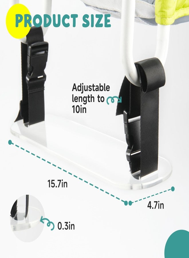 Viotiin Acrylic Baby Footrest Compatible with Inglesina Fast Table Chair, Adjustable Baby Footrest for Hook On High Chairs, Sturdy Foot Rest Fit for Clip on Table Chairs with Tray (Chair not Included) - Image 5