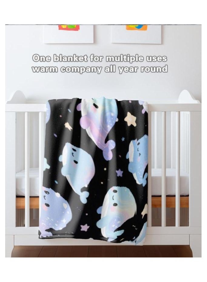 general Children's or student cartoon flannel thin blanket (warm and comfortable, suitable for sleep, games) 100cm*150cm - Image 1