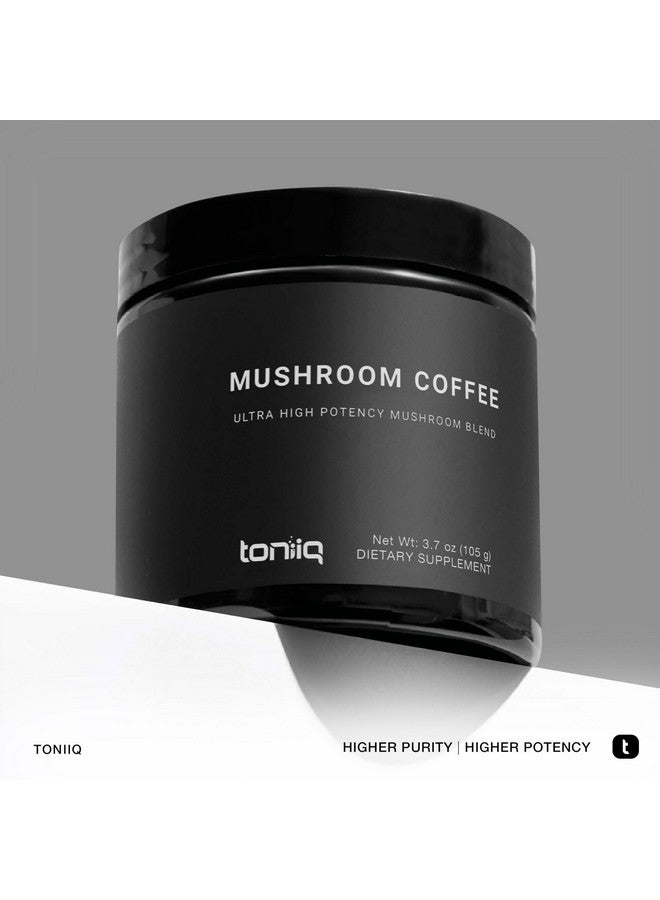 Toniiq Mushroom Coffee - Ultra High Potency 10:1 Concentrated Extract - Colombian Sourced Beans with 10 Mushroom Blend, Lion's Mane & Cordyceps - Rich & Functional Coffee Alternative - Third-Party Lab Tested - Image 3