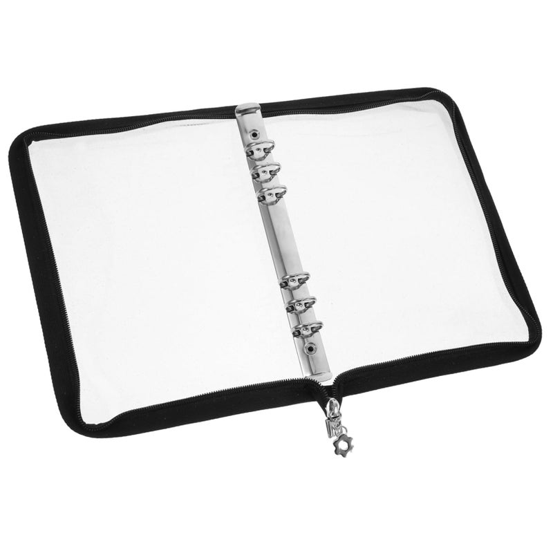 Multi Functional Photo Album Binder Loose Leaf Organizer Protective Cover Black - Image 2
