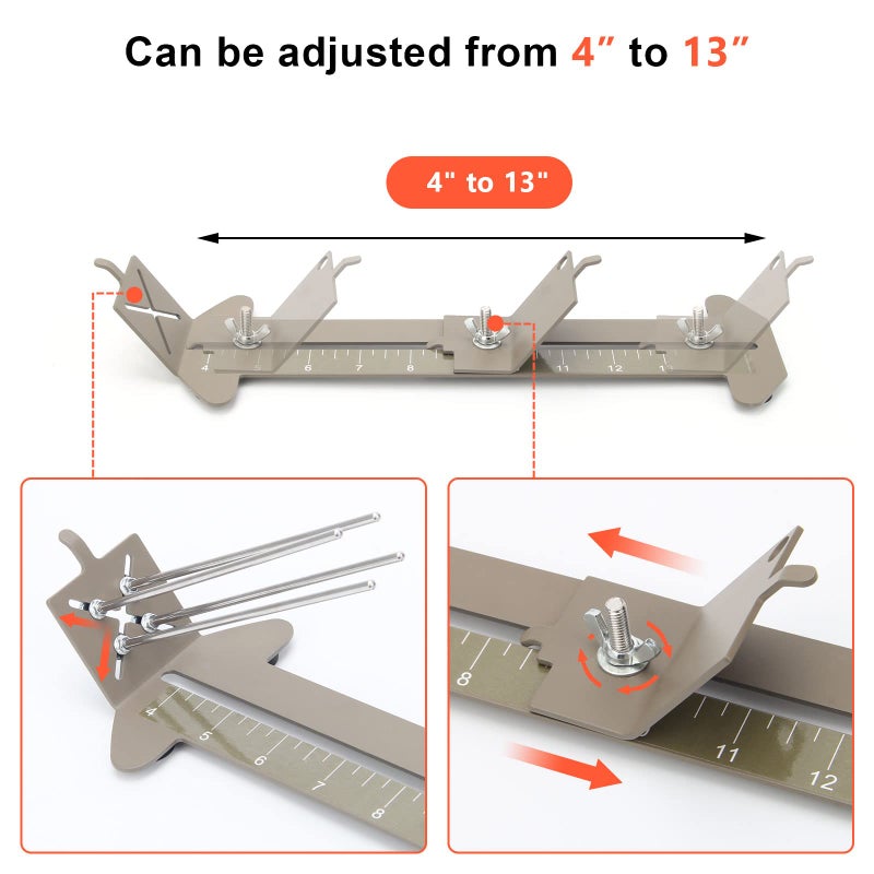 Catcan 2 in 1 Paracord Bracelet Jig, Paracord Jigs and Tools, Adjustable Length DIY Craft Bracelet Making Kit 4" to 13" with Free Cord and Buckles - Image 4