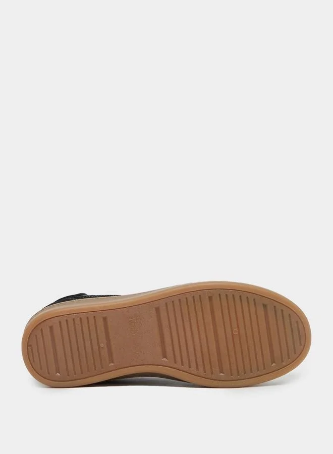 Styli Faux Suede Gum Sole Lace Up Sneakers