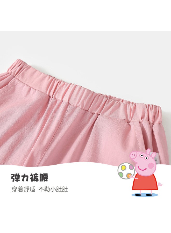 Peppa Pig summer Lightweight Boys & Girls Comfortable Breathable Casual Pants With Elastic Cuffs Baby Long Pants - Image 5