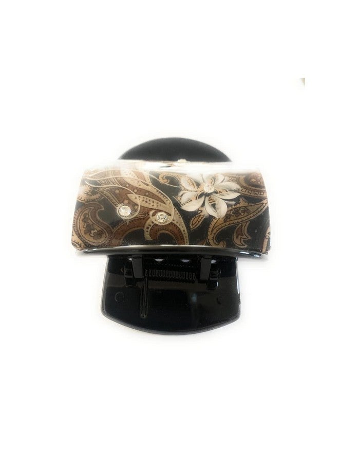 Mia Super Clamp Jaw Clamp Hair Clip Barrette Strong Hair Accessory For Women Teens Students Updos French Twists Large Size Floral Print - Image 3