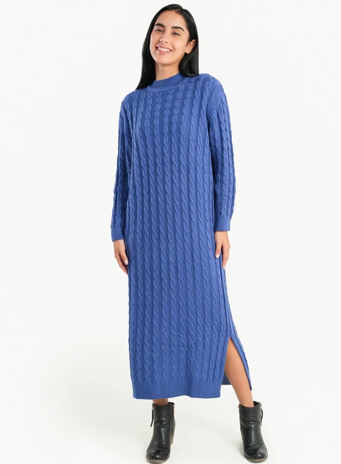 Carina Carina Cable Knitted Midi Dress  - Image 1