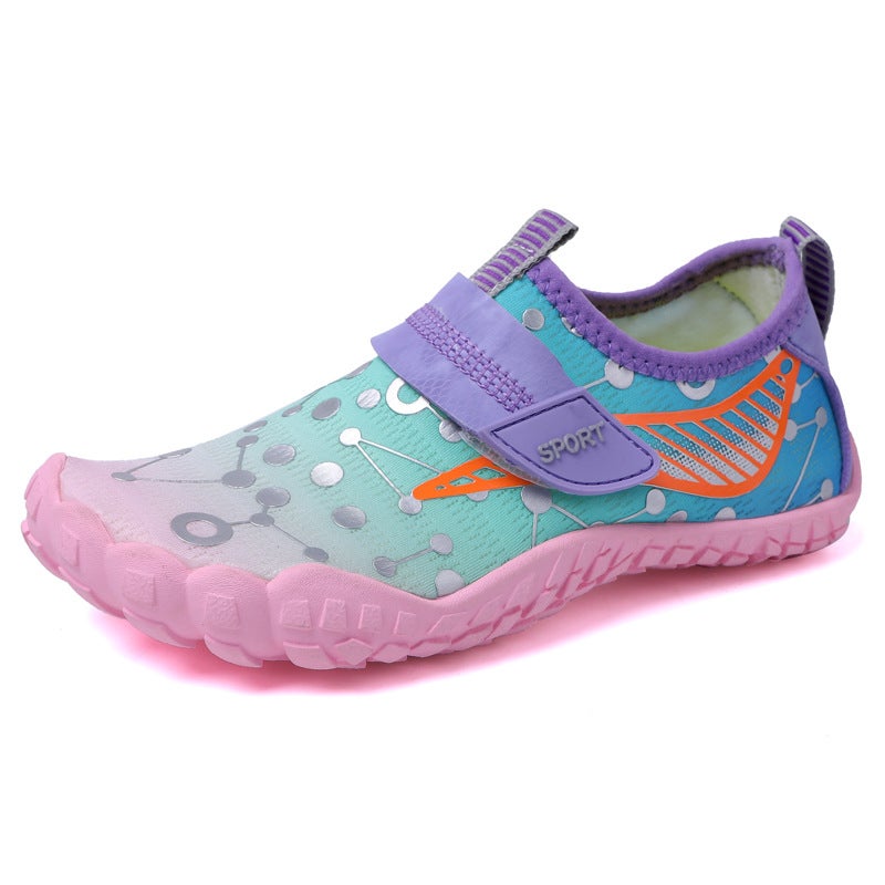 Generic Kids Outdoor Quick-Dry Water Shoes Anti-Slip H-2 purple 