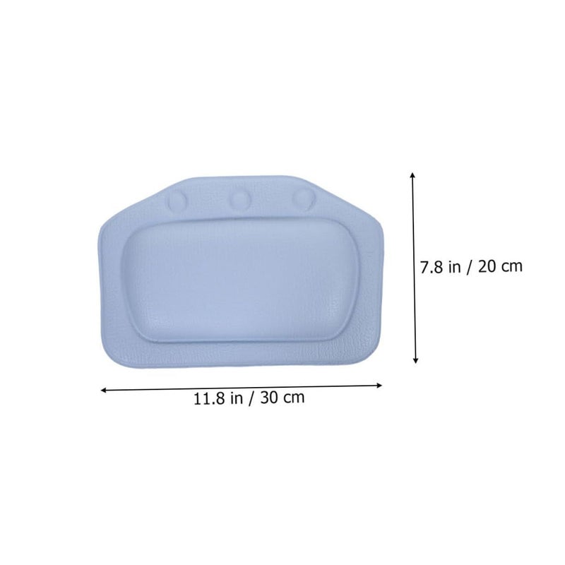 Bathtub Pillows For Neck And Shoulder Support Comfortable Foam Headrest Cushions Blue And White For Relaxation - Image 3
