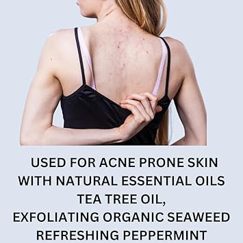 Marble Hill Marble Hill Health Scrub Bar Tea Tree Oil Soap AntiFungal Antibacterial for Sweat Rash Ring worm Body Odour Yeast Smell Exfoliating Natural Cleanser Acne Athletes Foot Healthy Feet Skin Nails 100g  - Image 5