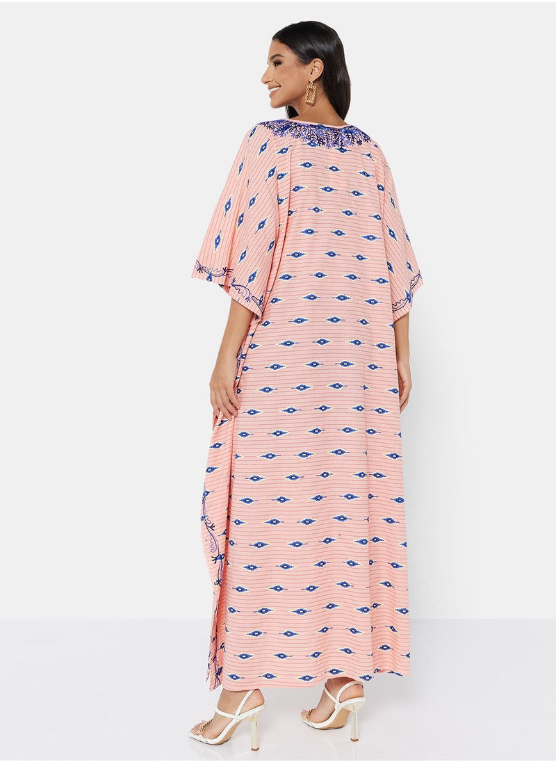 ARABIAN CLOSET EMBROIDERED KAFTAN  - Image 2
