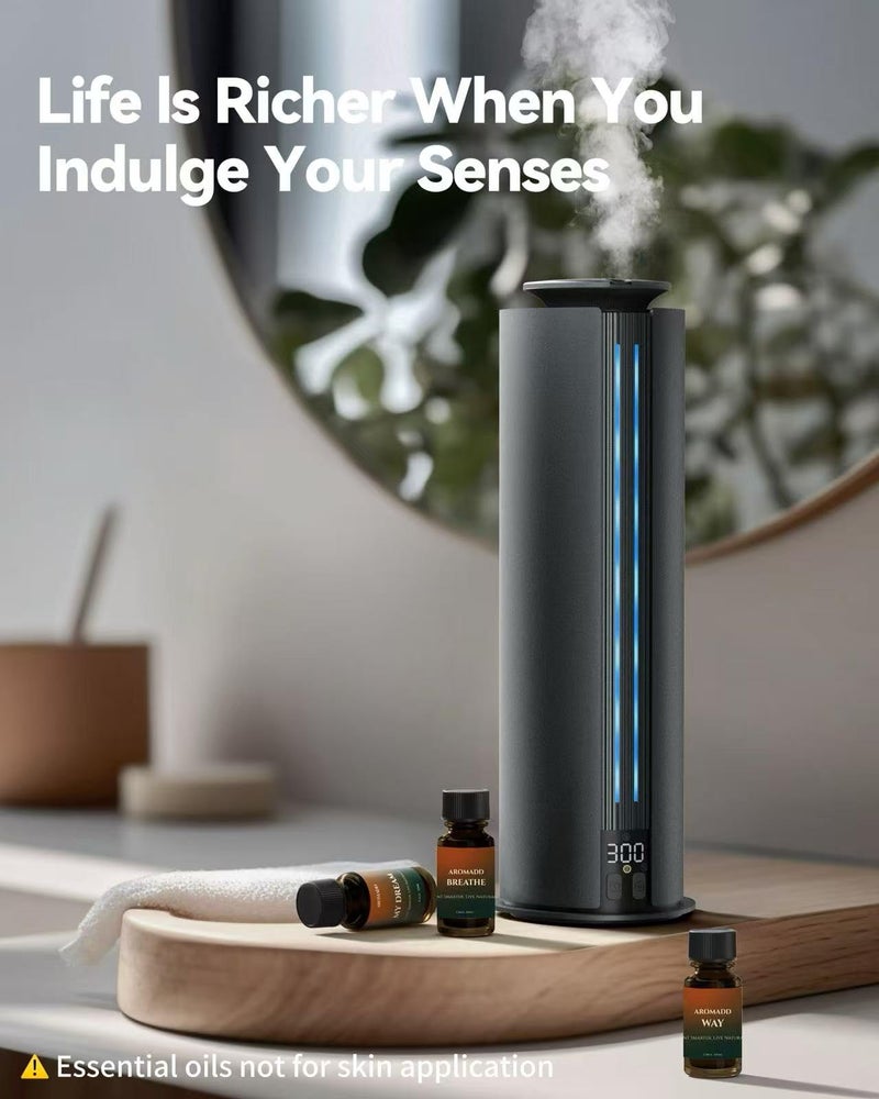 Aromadd 2026 Portable Waterless Diffuser, 1700 Sq Ft Hotel Collection Diffuser, 100ml Scent Air Machine for Home Cold Air Essential Oil Diffuser for Large Room Office, Quiet (Black) - Image 5