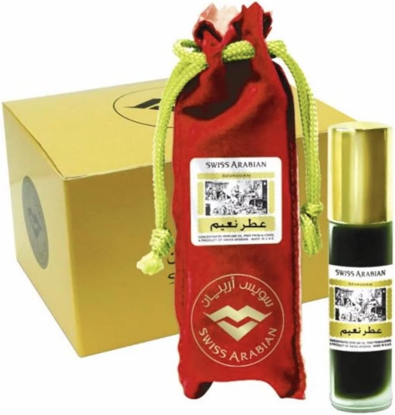 عطر النعيم 8 مل زيت عطر رول أون مناسب للسفر خالي من الكحول رائحة فواكه تدوم من سويس أرابيان