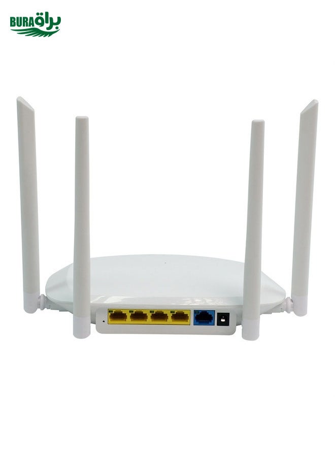 BURAQ - 1200M High Speed Dual Band 5G Gigabit WiFi Wireless Router, Plug Type:US Plug - Image 1