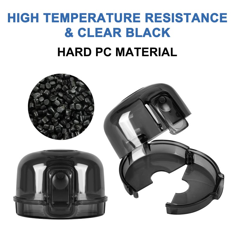 GRENFU Stove Knob Covers for Child Safety (5 + 1 Pack) Gas Stove Knob Covers with Strong Adhesive Double-Sided Tape Oven Knob Covers for Child Safety Prevent Kids & Pets from Turning on Stoves Black - Image 4