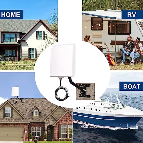 SIGNALPLUS Long Range WiFi Antennas Outdoor Full Kit 2.4GHz 5GHz External Panel Directional WiFi Antenna Extender for WiFi Router/Wireless Camera/WiFi Access Point, 5meter Cable, RP-SMA, SMA, Mounting Pole - Image 5