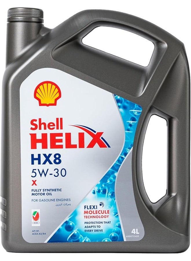 Shell Helix HX8 5W-30 Fully Synthetic Motor Oil (10,000 kms, 4 litres, Pack of 1) - Image 1