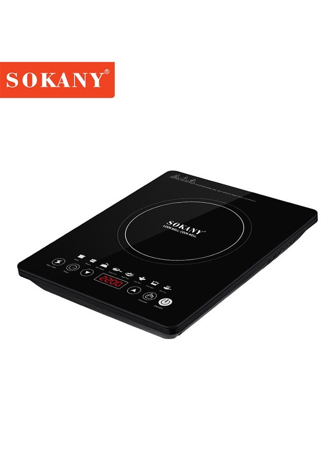 sokany - Portable Induction Cooktop,Induction Cooker,Induction Burner with Timer and Sensor Touch,Prest Menu 2200W SK-07076 Black - Image 1