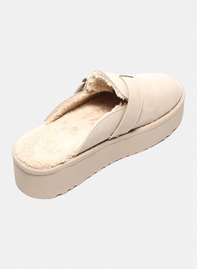 Glitter Women Slippers - Beige - Image 4