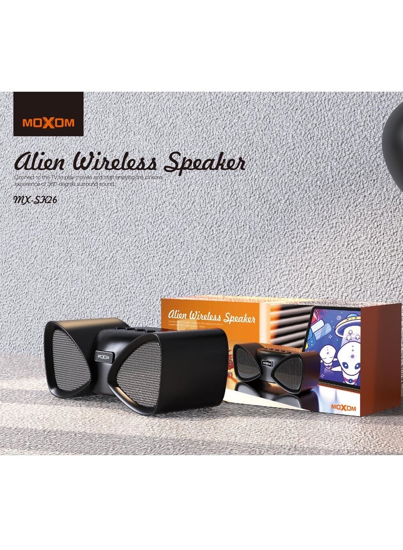 MOXOM ALIEN WIRELESS STEREO SOUND Portable SPEKAER (Size 23x8x10 cm) - Image 5