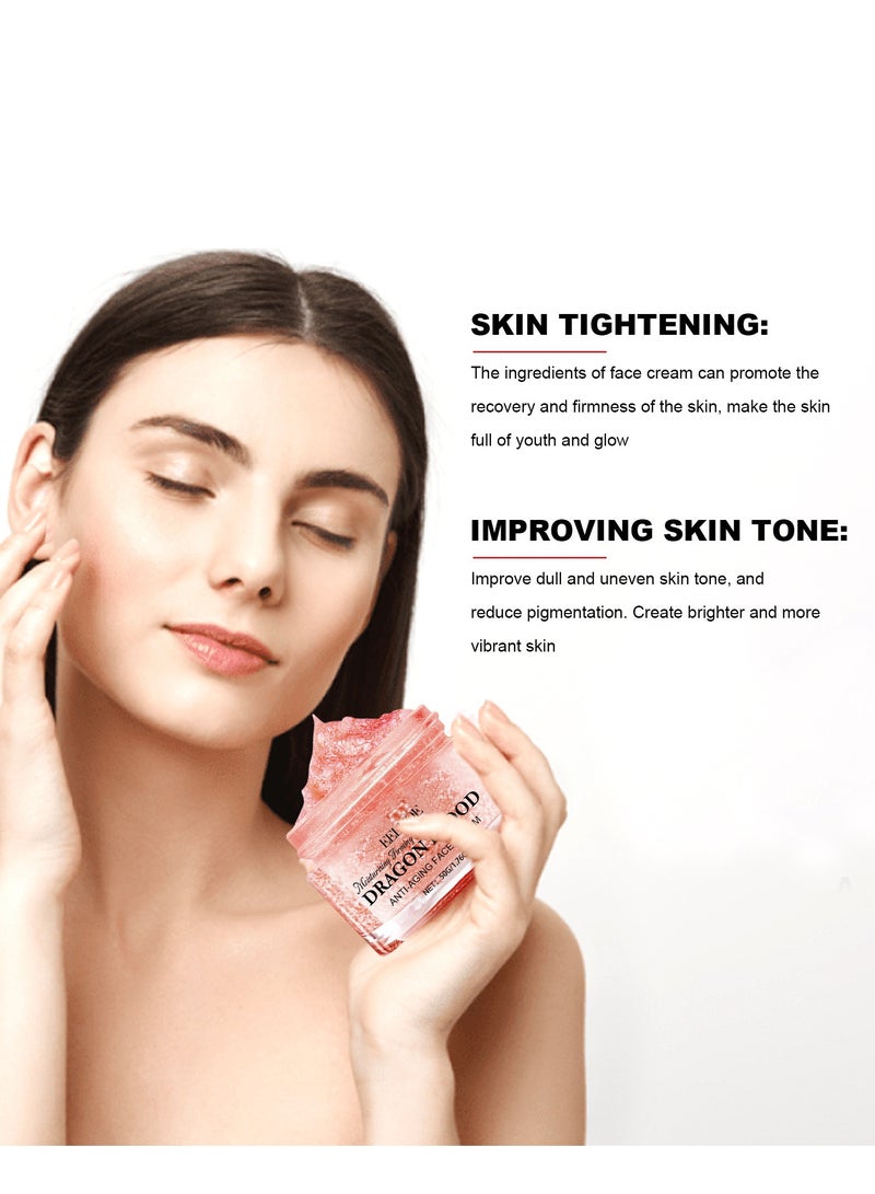 إيلهو كريم الريتينول من مشيمة الدم التنين، كريم سهل من دم التنين، كريم دم التنين لمكافحة التجاعيد، مغذي ومرطب، لجميع أنواع البشرة (50 جرام) - Image 4