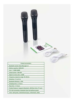 Smart Berry M90 Portable Wireless Bluetooth Karaoke Speaker Stereo Bass Dual Microphone  - Image 3