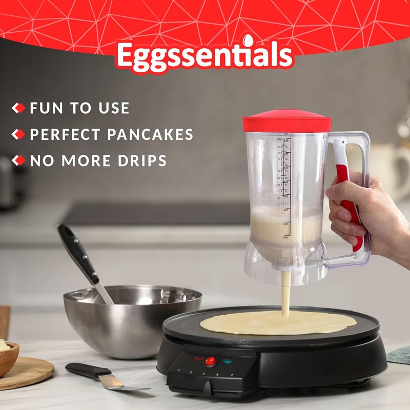 Eggssentials Pancake Batter Dispenser - Batter Dispenser with Squeeze Handle for Cupcakes - Pancakes - Cookie Cakes - Waffles - and Biscuit Separation. - Image 2