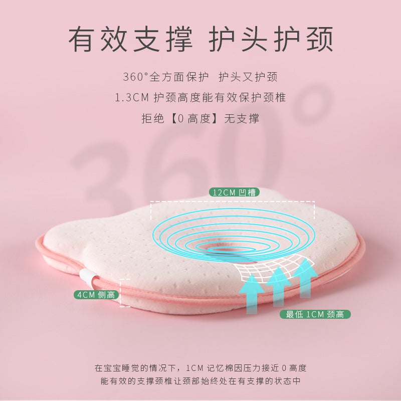 Shaped Pillow Infant Head Shaped Correction Pillow For Newborns 0-3-6 Months Anti-Deviation Head Shaped Pillow - Image 4