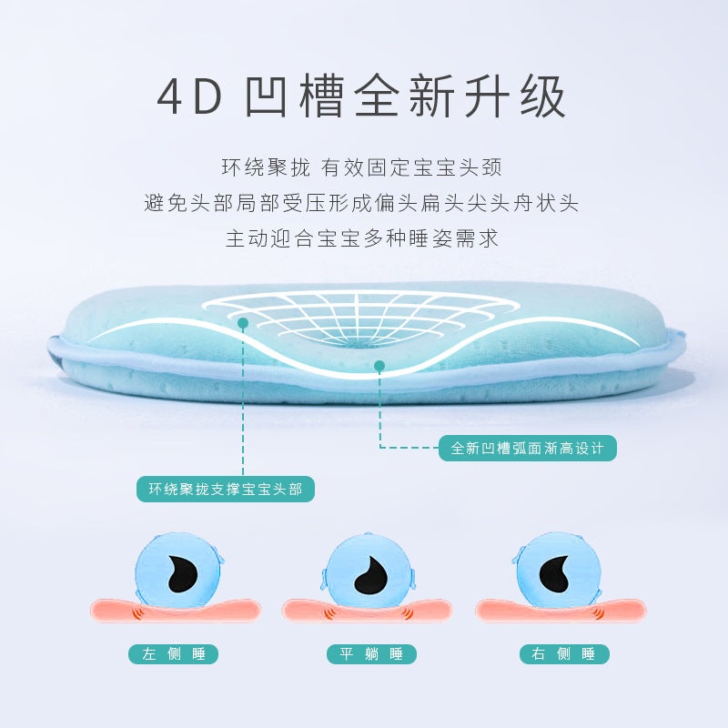 Shaped Pillow Infant Head Shaped Correction Pillow For Newborns 0-3-6 Months Anti-Deviation Head Shaped Pillow - Image 3