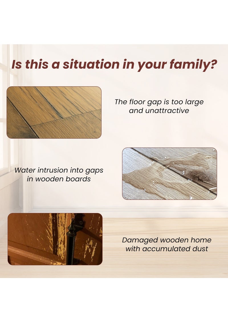 oak 100g Wooden Floor Beauty Seam Agent Wood Gap Filling Pothole Glue Waterproof And Mildew-Proof Furniture Damage Quick Repair Paste - Image 3