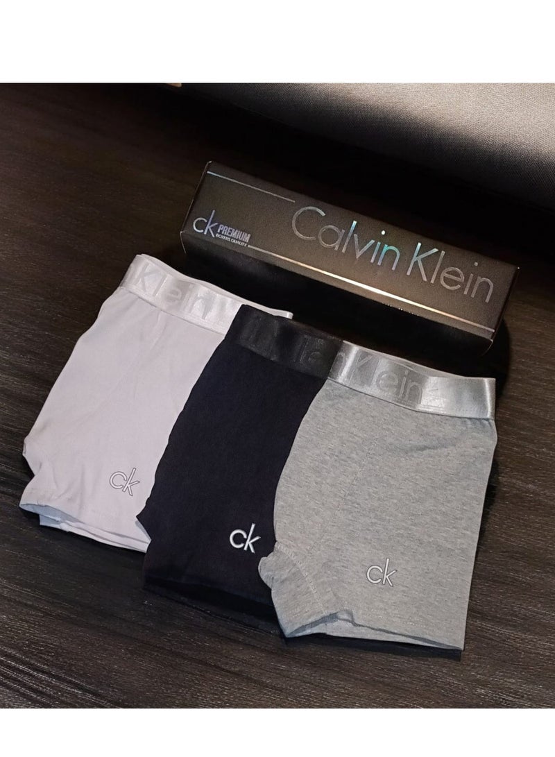 كالفن كلاين بيرفورمانس مجموعة بوكسر رجالي ملابس داخلية قطنية - (عبوة من 3 قطع) - مقاس 2 اكس لارج - Image 2