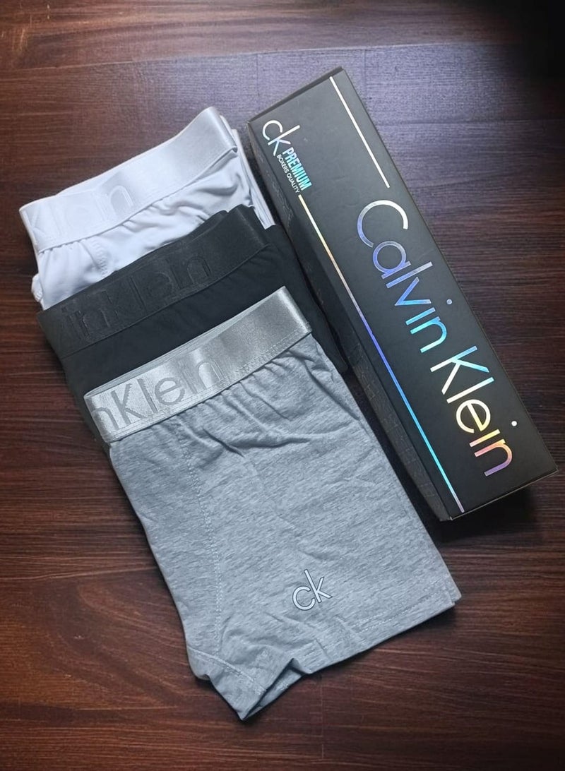 كالفن كلاين بيرفورمانس مجموعة بوكسر رجالي ملابس داخلية قطنية - (عبوة من 3 قطع) - مقاس 2 اكس لارج - Image 3