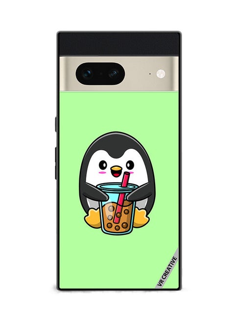 Protective Case Cover For Google Pixel 7 Penguin Cola Design Multicolour