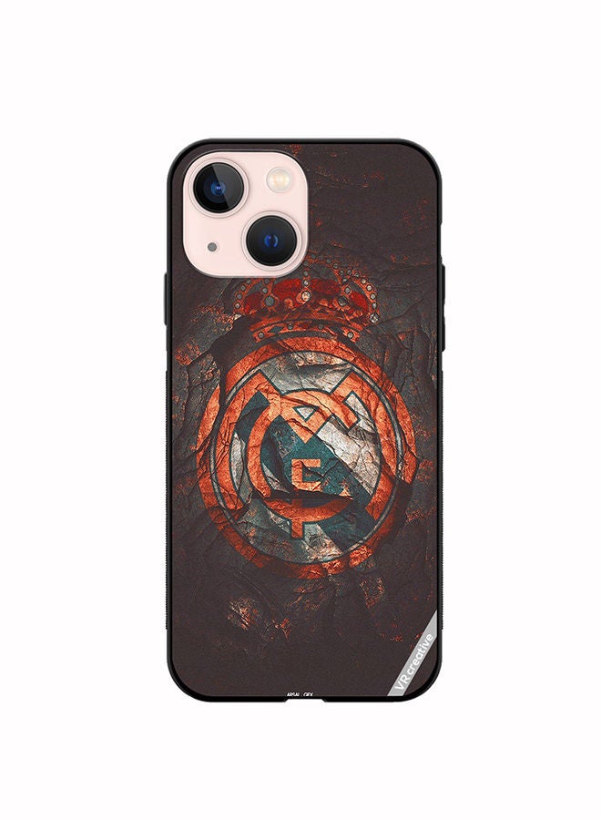 VR CREATIVE Protective Case Cover For Apple iPhone 13 Real Madrid Cake Design Multicolour - Image 1