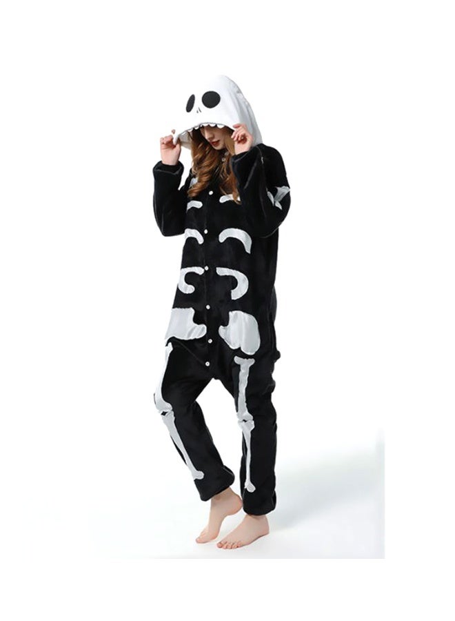 Cute Skeleton Comfy Onesie Pajamas Multicolor - Image 3