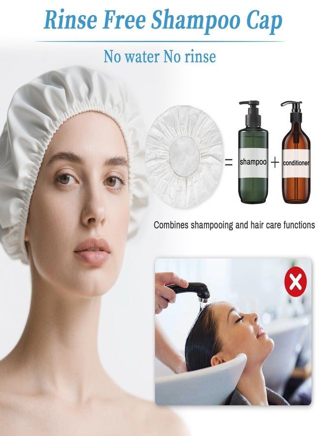 RAQEHO 2PCS Shampoo Caps No Rinse - Rinse Free dry Shower Cap Shampoo Conditioner Rinseless Waterless Hair Washing Cap For Elderly Adults Men Women Hospital After Surgery Bedridden Patient（Short Hair） - Image 5