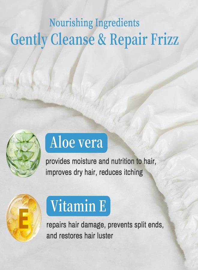RAQEHO 2PCS Shampoo Caps No Rinse - Rinse Free dry Shower Cap Shampoo Conditioner Rinseless Waterless Hair Washing Cap For Elderly Adults Men Women Hospital After Surgery Bedridden Patient（Short Hair） - Image 2