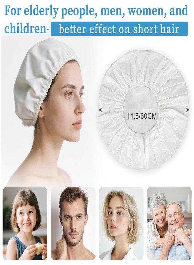 RAQEHO 2PCS Shampoo Caps No Rinse - Rinse Free dry Shower Cap Shampoo Conditioner Rinseless Waterless Hair Washing Cap For Elderly Adults Men Women Hospital After Surgery Bedridden Patient（Short Hair） - Image 3