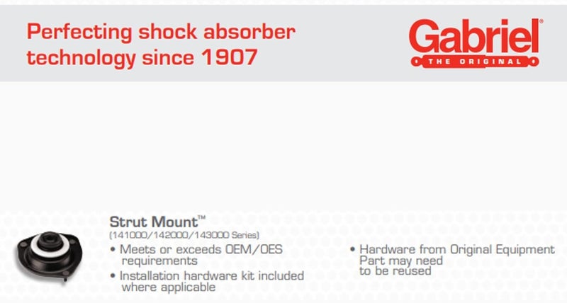 Gabriel 143204 Suspension Mount - Image 2