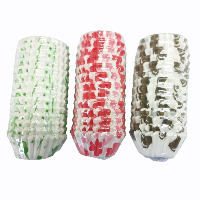 GRIZZLY Grizzly 6cm 300 Pcs Baking Paper Cupcake Liner Muffin Cup 3pcs SetRandom Design Color  - Image 1