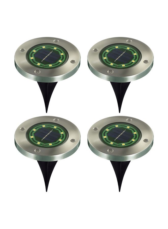 NIBEMINENT Pack Of 4 Solar LED Garden Lights Warm White